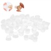 50pcs Silicone Earplugs Noise Cancelling Reusable Hearing Protection Waterproof Ear