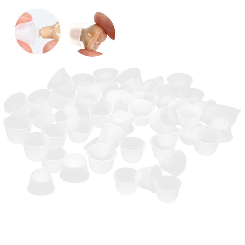 50pcs Silicone Earplugs Noise Cancelling Reusable Hearing Protection Waterproof Ear
