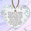 Thank You for the Laughter Heart Plaque | Sentimental Friendship