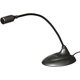 Perfect Choice Microfono para PC Flexible, Cuenta con Base con Salida para audífonos, Compatibilidad 3.5 mm Conector TRRS y TRS, Ideal para conferencias