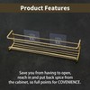 blueden 2 Pack Self Adhesive Wall Mounted Fridge Refrigerator Spice