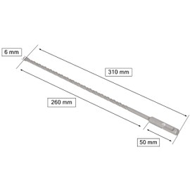 KOTARBAU® SDS+ Drill Bit 6 x 310 mm Safe, Effective and Durable Solution with Global Standard Shank (6 x 310 mm)