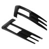 Glossy Black Front Fog Lamp Eyebrow Eyelid Cover Trim Replacement