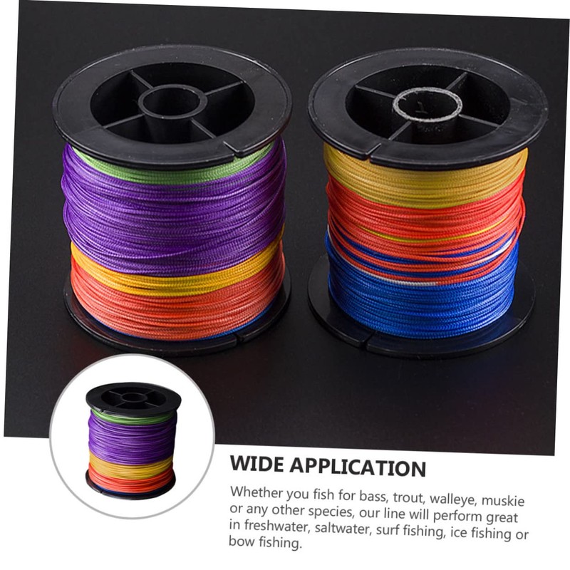 WOONEKY Strong Pe Braided Fishing Line 100m 16-Strand Low Memory