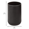 iDesign Toothbrush Holder for Normal Toothbrushes, Spin Brushes, and Toothpaste,