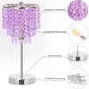 USB Bedside Crystal Lamp, 3 Way Dimmable Touch Nightstand Lamp
