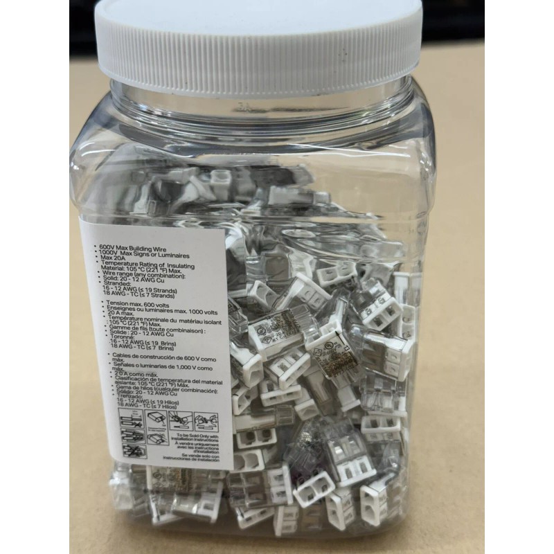 WAGO Wall-nuts 2-conductor # 2773-402 (300 Qty)