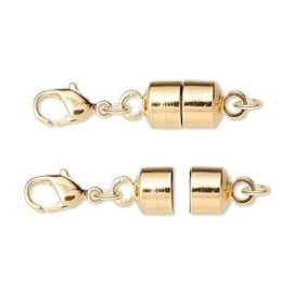 Magna Clasp Clasp Converter, Magnetic, Magna Clasp, 1 Large Gold Plated Brass 28x7mm Clasp