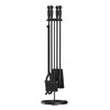 Fire Beauty Fireplace Tools Set 5 Pieces Wrought Iron Fire