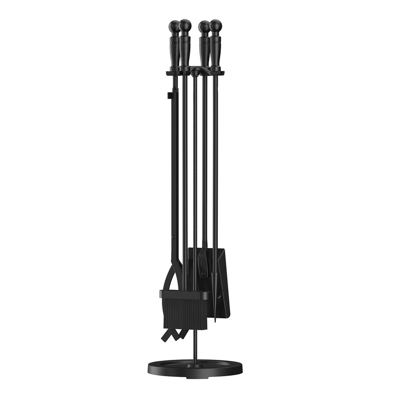 Fire Beauty Fireplace Tools Set 5 Pieces Wrought Iron Fire