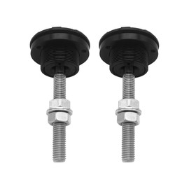 X-AVION 2PCS Pack Universal Quick Release Latch Hood Pin 2.44"/62mm Diameter Quick Release Hood Pins Lock Clip Kit Black