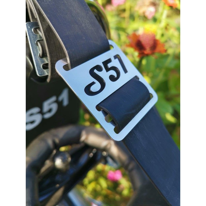 zwoatakter Simson S51 Rubber Pannier Rack Buckle S51
