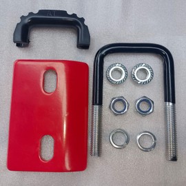 Hitch Tightener Anti-Rattle Clamp - Heavy Duty Hitch Stabilizer for 1.25" and 2" Trailer Hitches, Rubber Isolator and Anti-Rust Double Coating Protective (Red, 2.5inch)