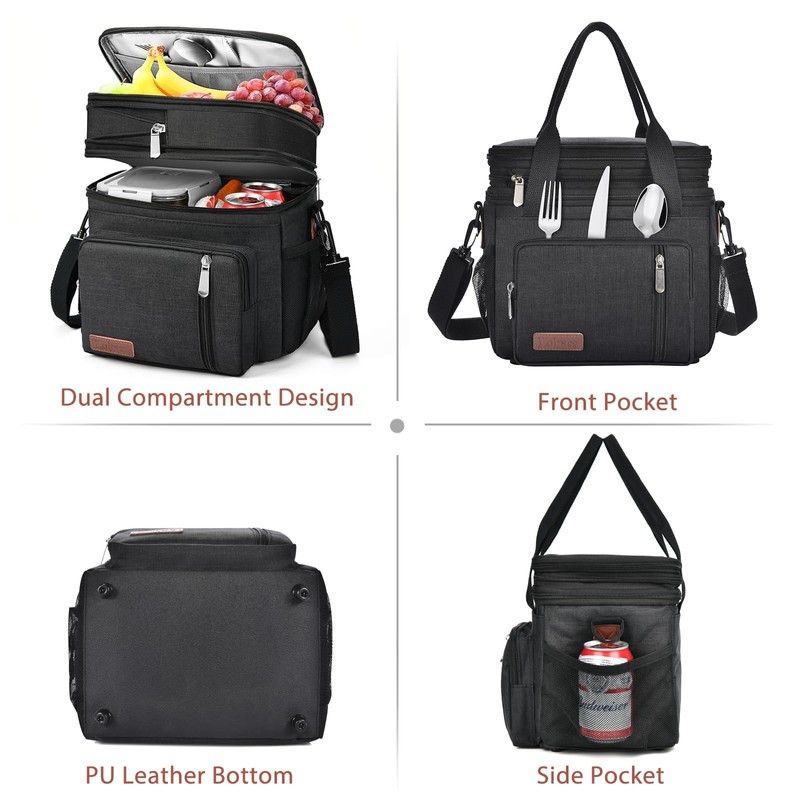 Cooler Bag for Men and Women, Leak-proof and Double Layer