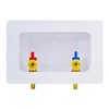 D.N. Washing Machine Outlet Box with Valves Dual Drain PEX