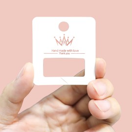 Lesnala 153pcs Hair Clip Display Cards, Strong Hold Jaw Clips PVC Holder Rectangle Paper Cardboard for Selling Claw Clips Hair Barrettes Accessorie Organize Display