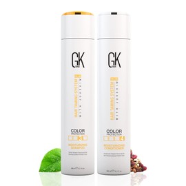 GK Hair Global Keratin Moisturizing Shampoo And Conditioner 300ml For Dry Damaged Rough Frizzy Hair - No Sulfate No Paraben