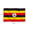 Runesol Uganda Flag, 91x152cm, 3ft x 5ft, 4 Grommets, Eyelet