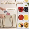 CJT 12 Sets Reusable Compartment Condiment Container with Lids -
