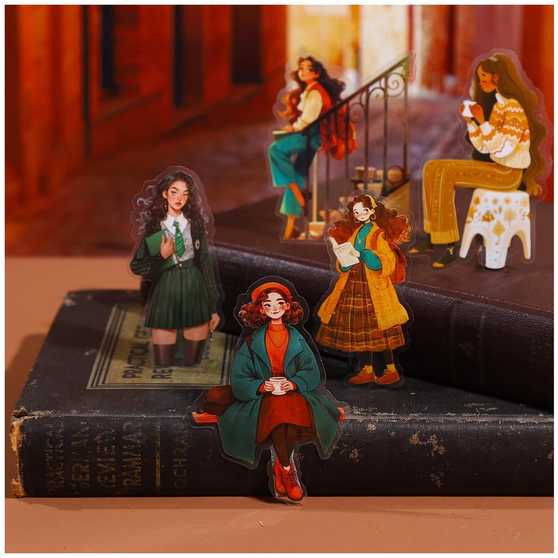 Collage Material Seal Assortment Design Paper Sticker (Meteor)