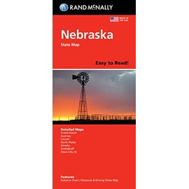 Rand McNally Easy To Read Folded Map: Nebraska State Map