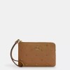 Coach NWT COACH Corner Zip Wristlet Pouch Wallet Purse Crystal
