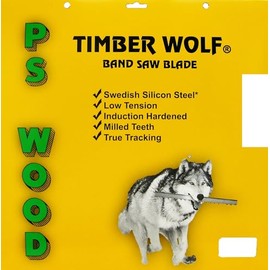 Timber Wolf 150" Band Saw Blade for Jet 20" JWBS-20QT-3; JWBS-20QT-5, Laguna 16" LT16HD 4.5 HP, Laguna 18" LT18 ACM (1997), POWERMATIC 20" Model 81, Steel City 20" and More (1" x 2/3tpi VPC Series)