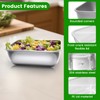 Ayzylpth 12 Pcs Airtight Stainless Steel Food Storage Containers with