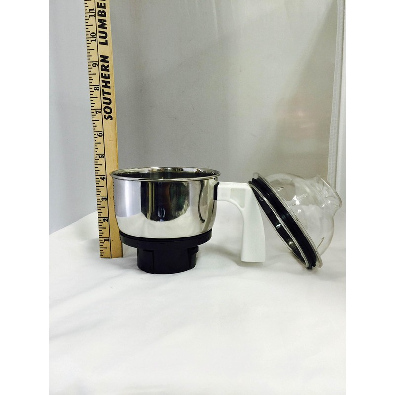 Preethi MGA-504 Stainless Steel Genie Jar for Eco Twin, Plus/Chef