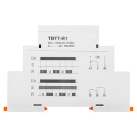 Baomain Asymmetric Cycler Time Relay, 16A SPDT, Repeat Cycle Time Relay for Room Ventilation,Cyclic Dehumidification TBT7-R1 (1-SPDT, 12-240VAC/DC)