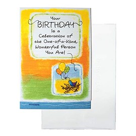 Blue Mountain Arts Greeting Card “Your Birthday Is a Celebration of the One-of-a-Kind, Wonderful Person You Are!” Is a Perfect Way to Say “Happy Birthday” to a Friend or Loved One, by Jason Blume