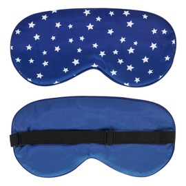 Silk Sleep Mask, Silk Eye Mask with Adjustable Strap for Sleeping Christmas Soft Eye Cover Star Eyeshade Blindfold for Night, Travel, Nap, Meditation Y7XXYZ (blue)