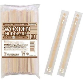 Wood Muddler Individually Wrapped 100 Pieces/62-6868-86