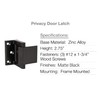 BRINKS Commercial - Privacy Door Latch, Black Finish - Durable