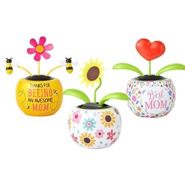 Sunflower Solar Dancing Solar Solar Dancing Flower,Solar Dancing Figurines, Solar Powered Dancing Figurines Powered Swinging Animated Dancer Car Decoration for Car Dashboard Desk Solar Power Kits