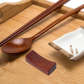 DOITOOL Chopsticks Rest, Wooden Spoon Rest, Chopsticks Pillow, Japanese Style, Chopstick Stand, Cutlery Rest, Japanese Tableware, Decoration, Tableware Accessories, Set of 12