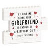 IDELTIME Boyfriend Birthday Gifts, Funny Building Block Puzzle Plaque, Birthday