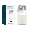 KITCHENDAO Glass Sugar Dispenser with Side Pour Spout, Built-in Lid