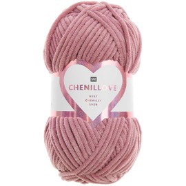 Rico Design Chenillove Crochet Wool Knitting Yarn, High-Quality Chenille Wool for Knitting and Crocheting