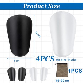 AHEJIOO 2 Pairs Mini Shin Pads Football, Small Shin Pads, Football, Mini Shin Pads, Mini Shin Pads, Mini Shin Pads, Football, Shin Pads, Thin, with a Bag