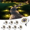 SOLPEX Solar Lights Outdoor Waterproof, 8 Pack Solar Ground Lights,