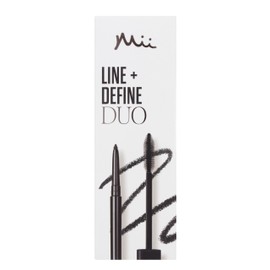 Mii Cosmetics Line + Define Mascara and Eyeliner Duo Gift Set | Eye Makeup Set for Women | Womens Makeup Bundle with Volumising Mascara & Long-Lasting Precision Liner | Perfect Make Up Gift Set