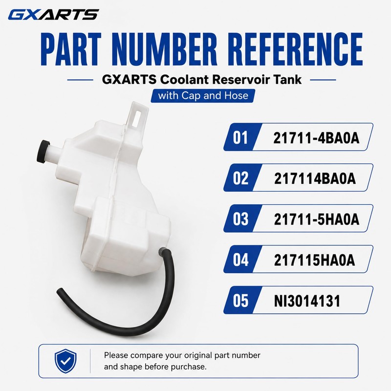 GXARTS Coolant Reservoir Tank with Cap & Hose Compatible with