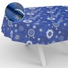 ANRO Oilcloth Tablecloth Washable Oilcloth Garden Tablecloth Outdoor Indoor Oval