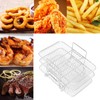 Fryer Racks Stainless Steel 3 Stackable Racks for Ninjia DZ201