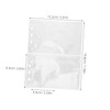 Gadpiparty 30pcs Double Sided Transparent Card Sleeves Binder Pages Plastic