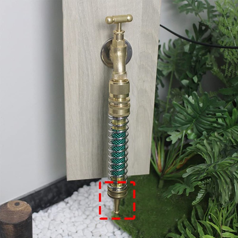 Joywayus Heavy Duty Brass High Pressure Jet Nozzle with Shut-off