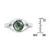 AeraVida Mystical Evil Eye with Abalone Shell Inlay .925 Sterling