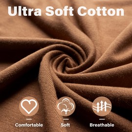 Newborn Baby Knotted Gown, Super Soft Silky Infant Sleeper, Baby Girl Sleep Gown with Mittens, Bow, Clip and Hat Set Caramel Brown