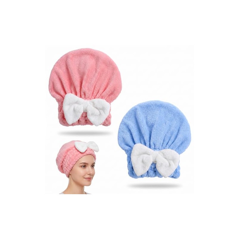 Gorro de microfibra para el cabello, suave y absorbente, de